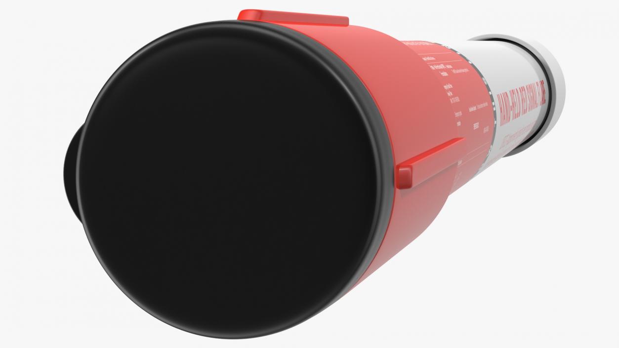 3D Hand Held Marine Red Signal Flare model