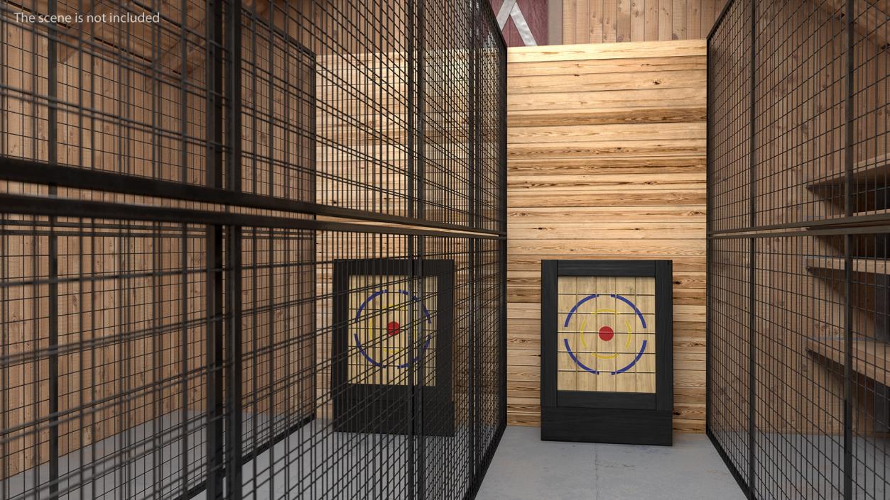 3D model Mobile Axe Throwing Range