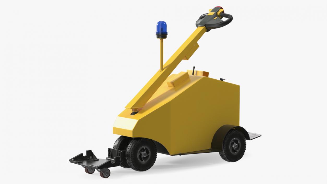 3D model Yellow Electric Trolley Cart Pusher