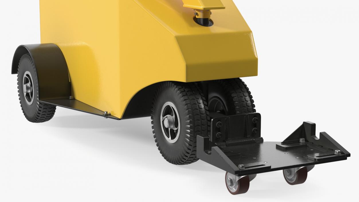 3D model Yellow Electric Trolley Cart Pusher