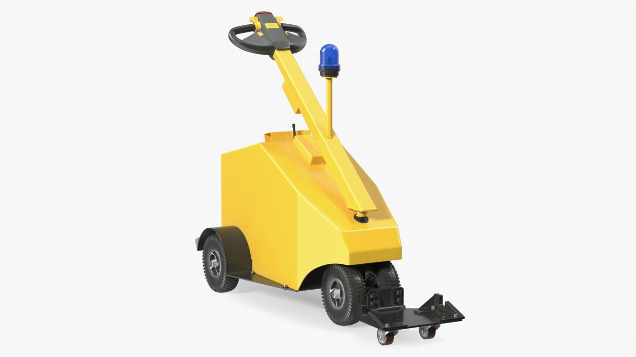 3D model Yellow Electric Trolley Cart Pusher