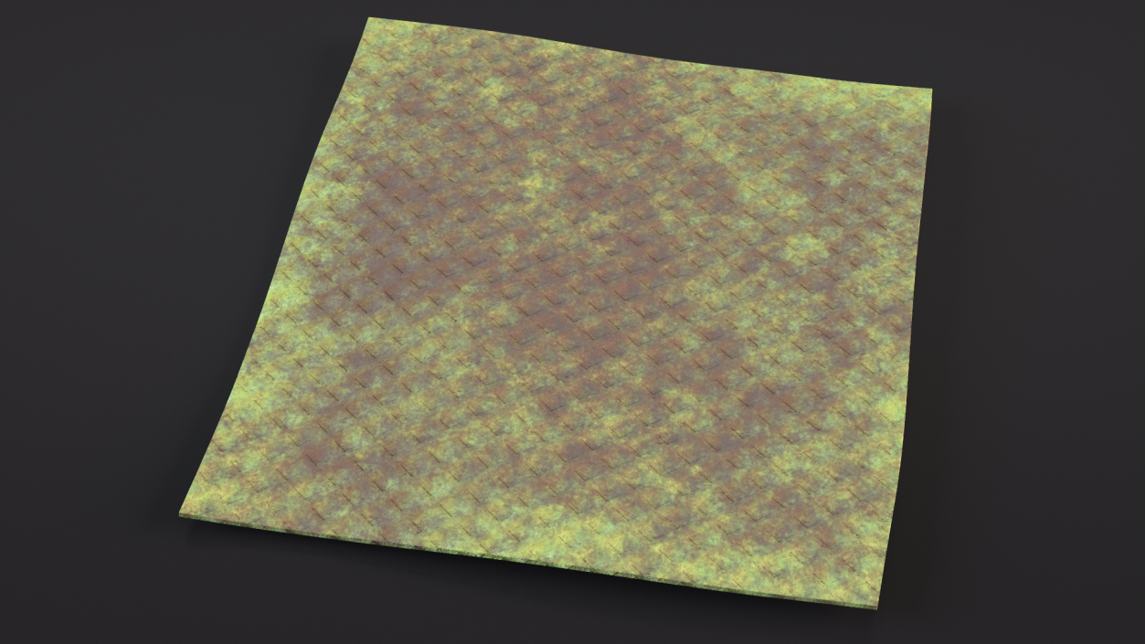 3D Dirty Kitchen Rag Green model