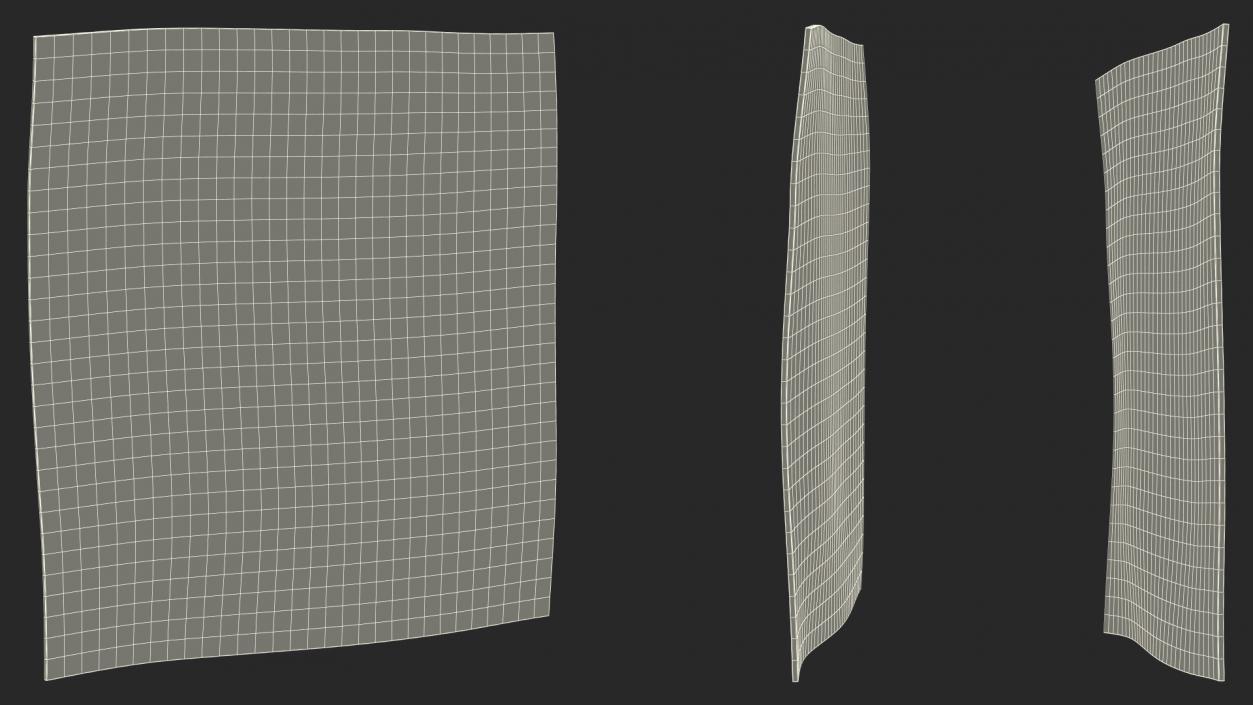 3D Dirty Kitchen Rag Green model