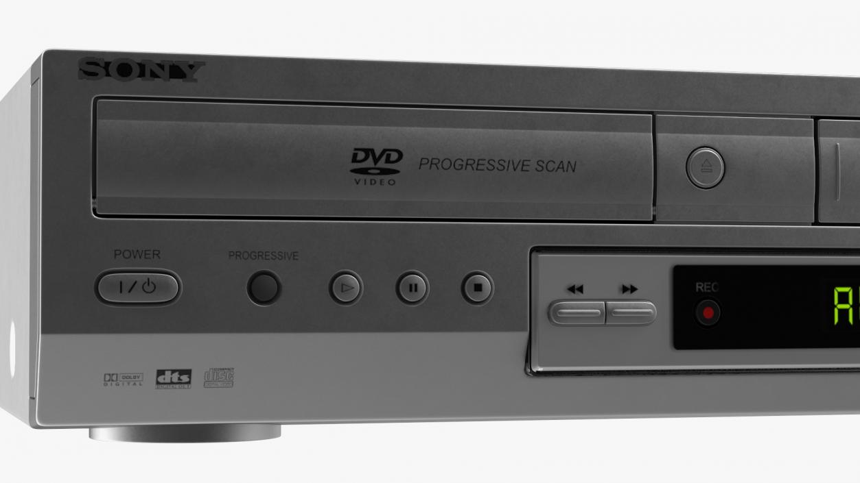 Sony SLV D300P Combo Player Video Cassette Recorder ON 3D model