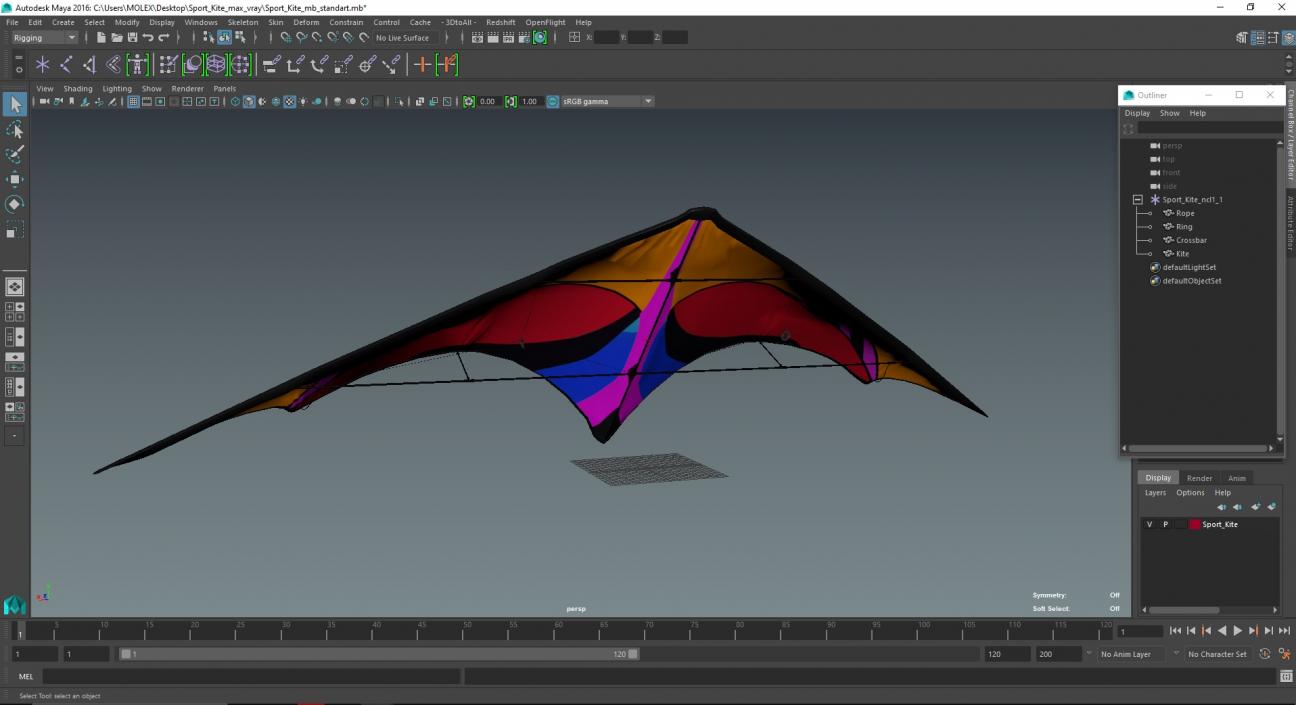 3D model Sport Kite