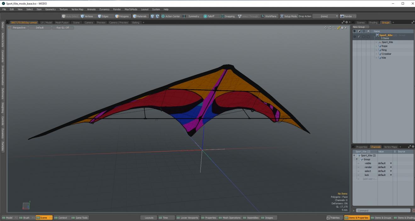 3D model Sport Kite