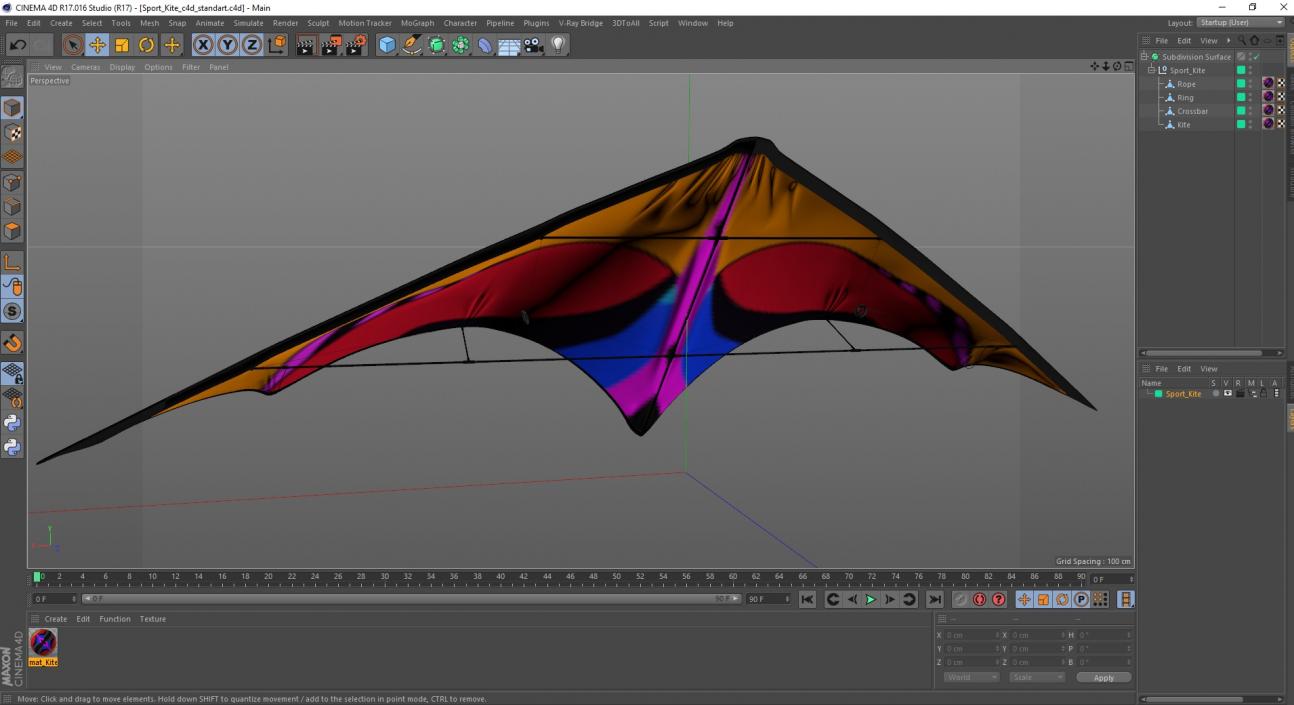 3D model Sport Kite