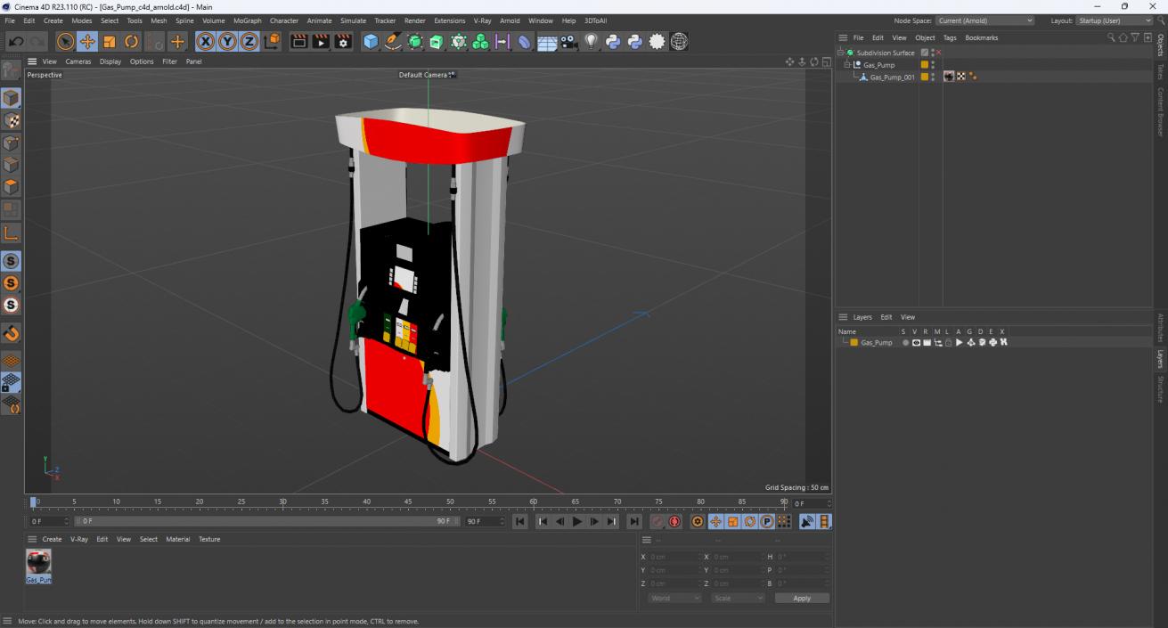 3D model Gas Pump 2