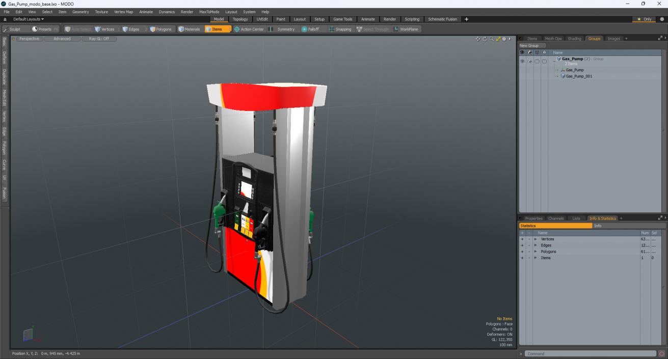 3D model Gas Pump 2