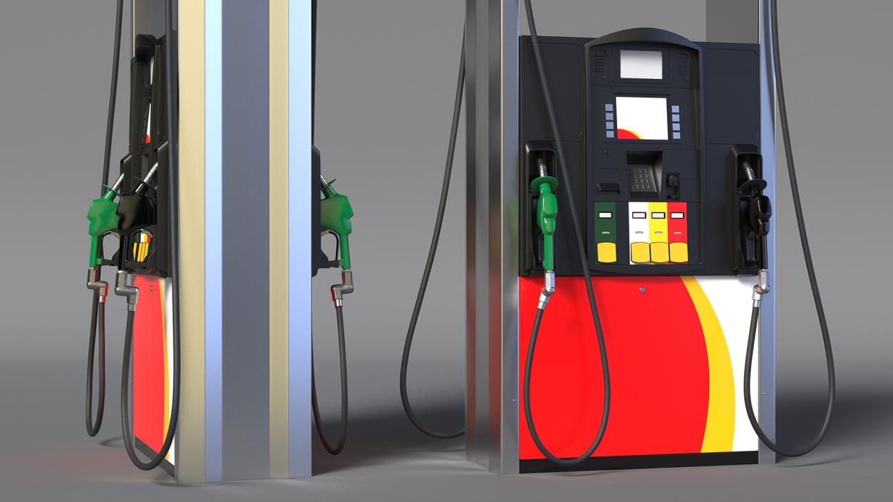 3D model Gas Pump 2