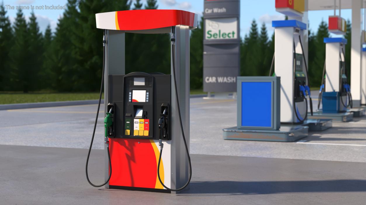 3D model Gas Pump 2