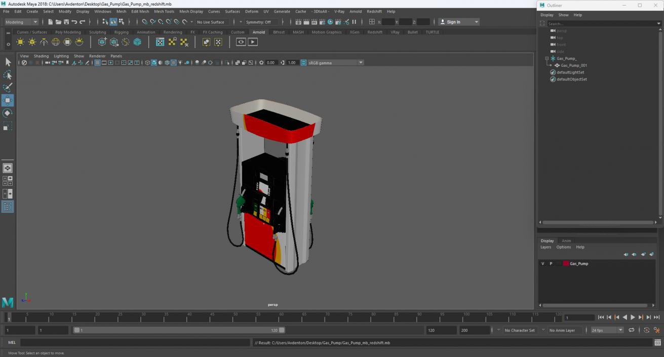 3D model Gas Pump 2