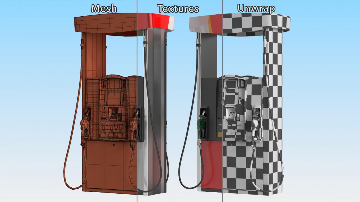 3D model Gas Pump 2