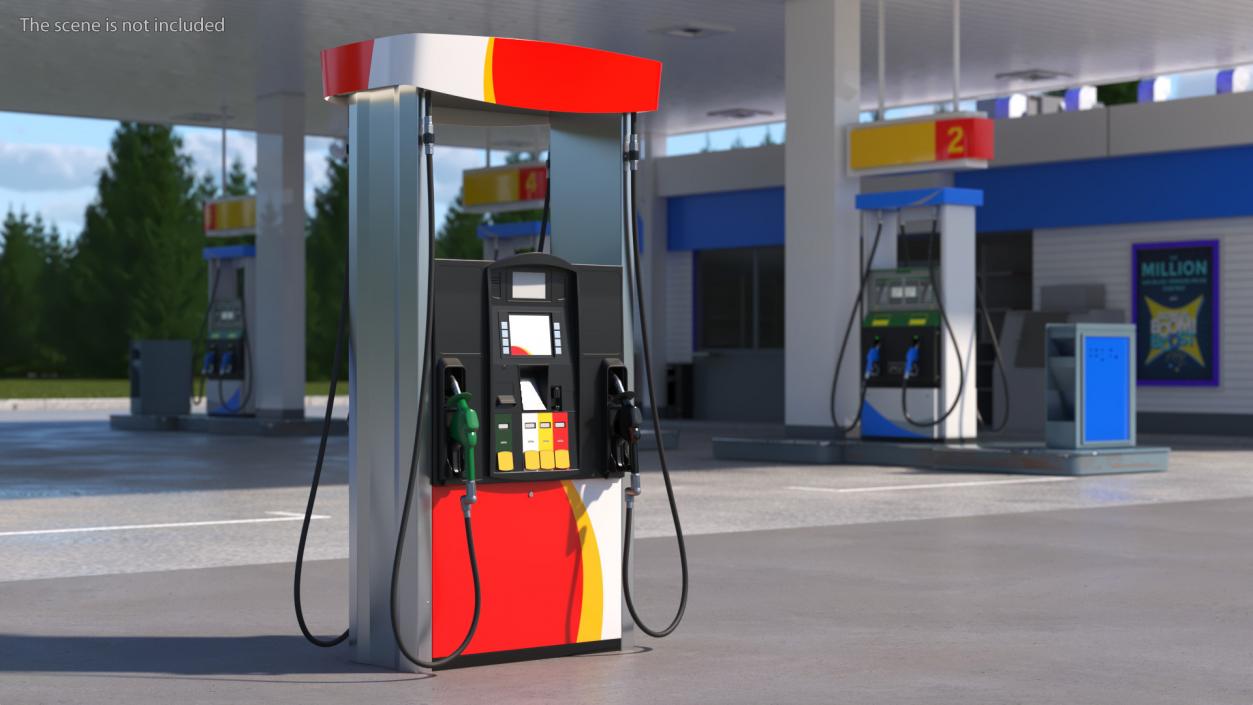 3D model Gas Pump 2