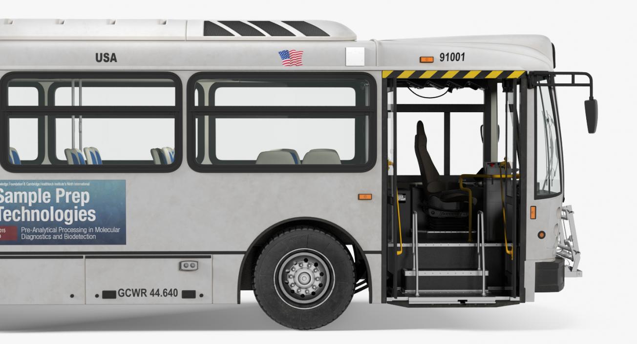 3D model Bus Nabi Model 416 Rigged