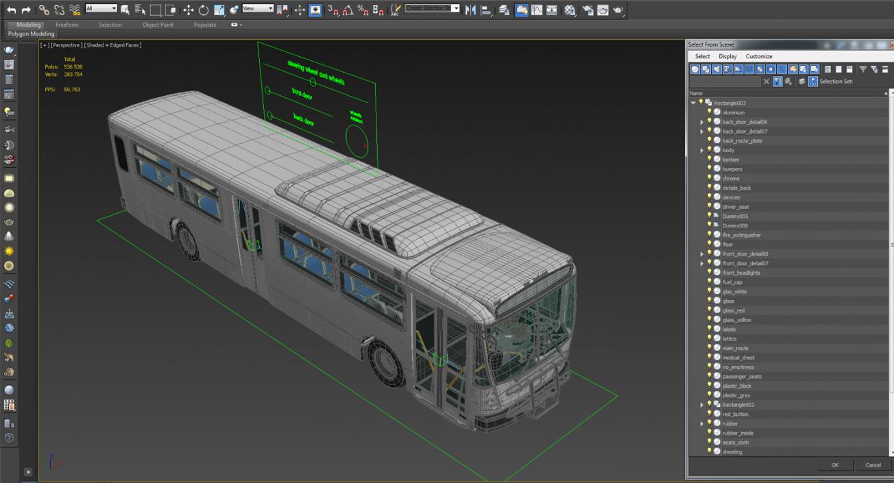 3D model Bus Nabi Model 416 Rigged