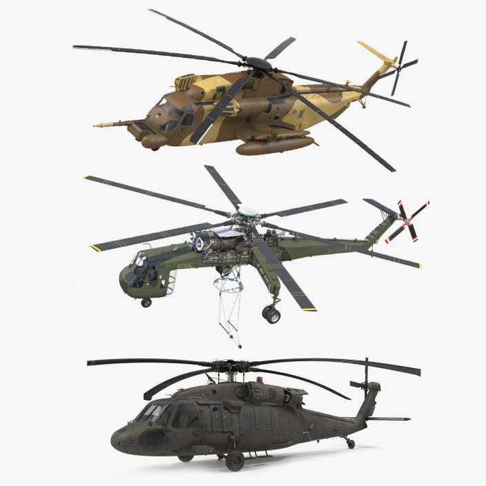 Sikorsky Military Helicopters Collection 2 3D