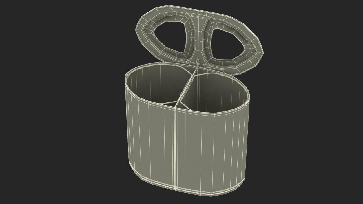 3D model Recycling Bin Dual Compartment