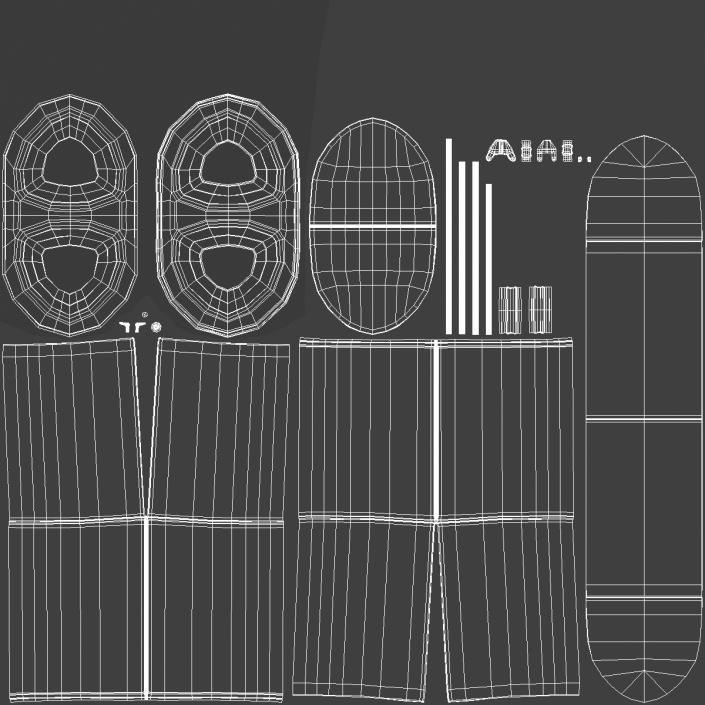 3D model Recycling Bin Dual Compartment