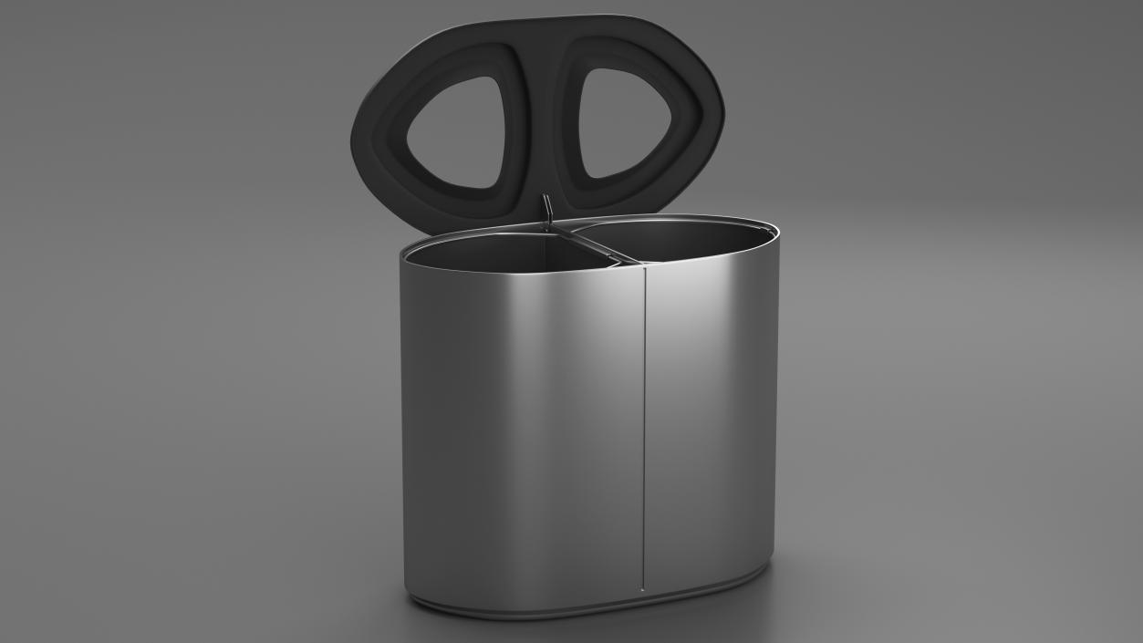 3D model Recycling Bin Dual Compartment