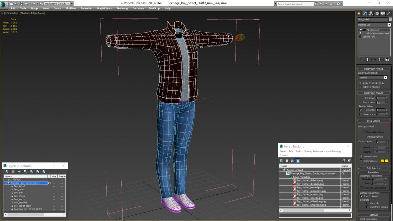 3D model Teenage Boy Street Outfit