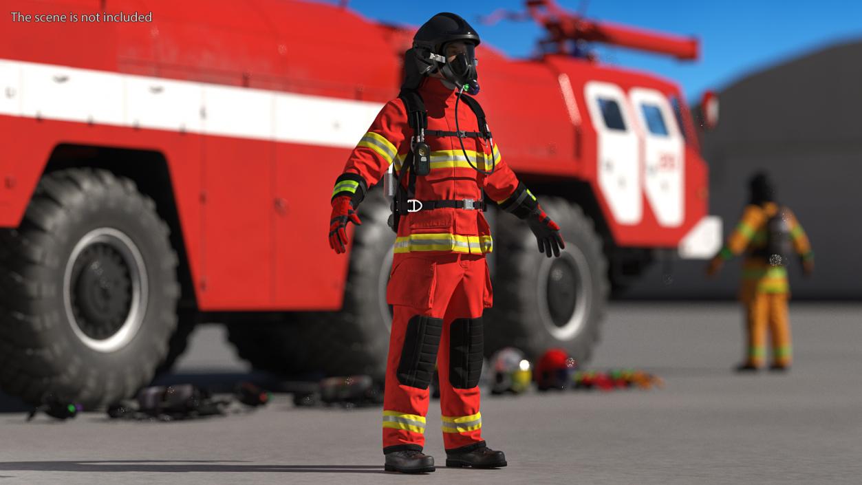 Rigged Firefighters Collection 2 3D