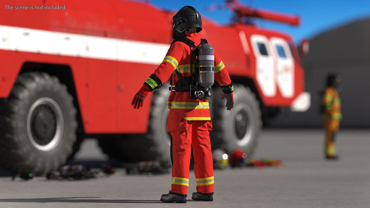 Rigged Firefighters Collection 2 3D