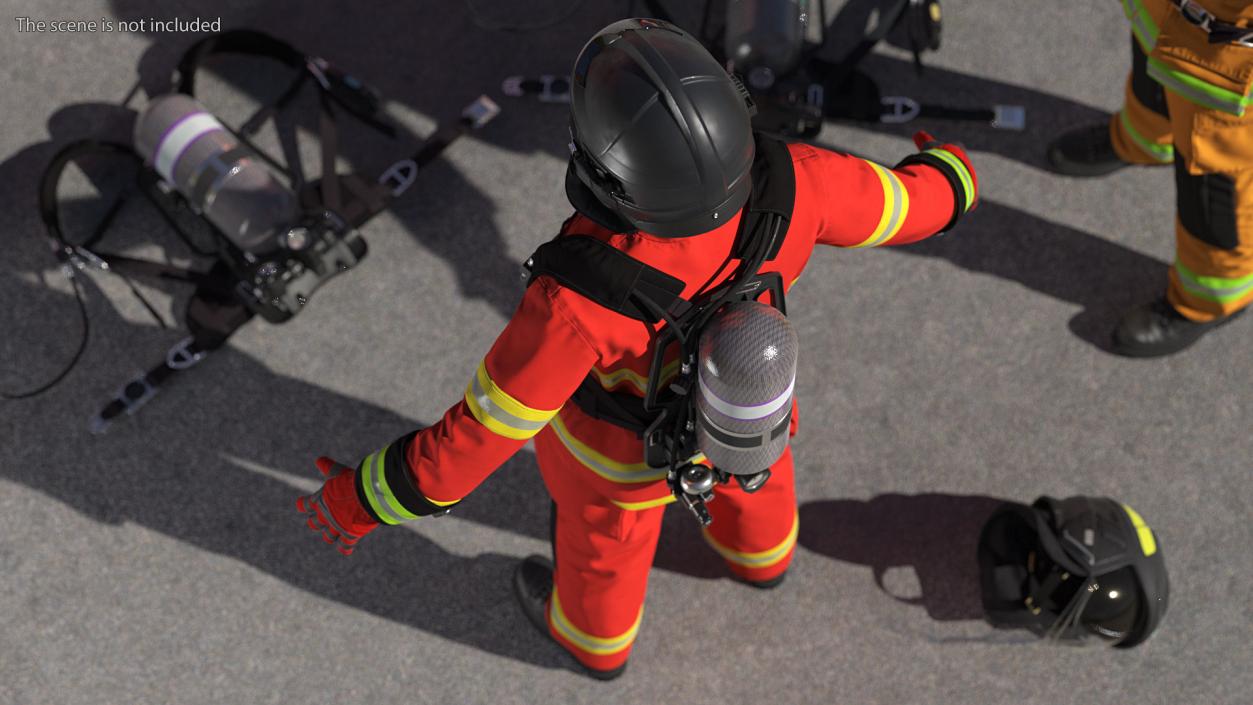 Rigged Firefighters Collection 2 3D