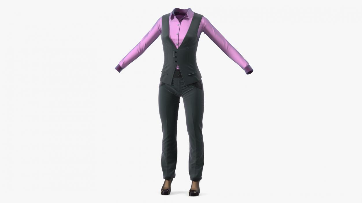 Business Attire Female Outfit 3D model