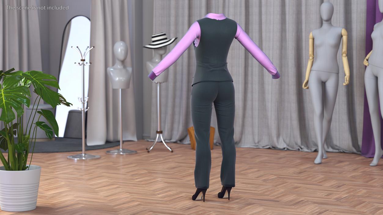 Business Attire Female Outfit 3D model