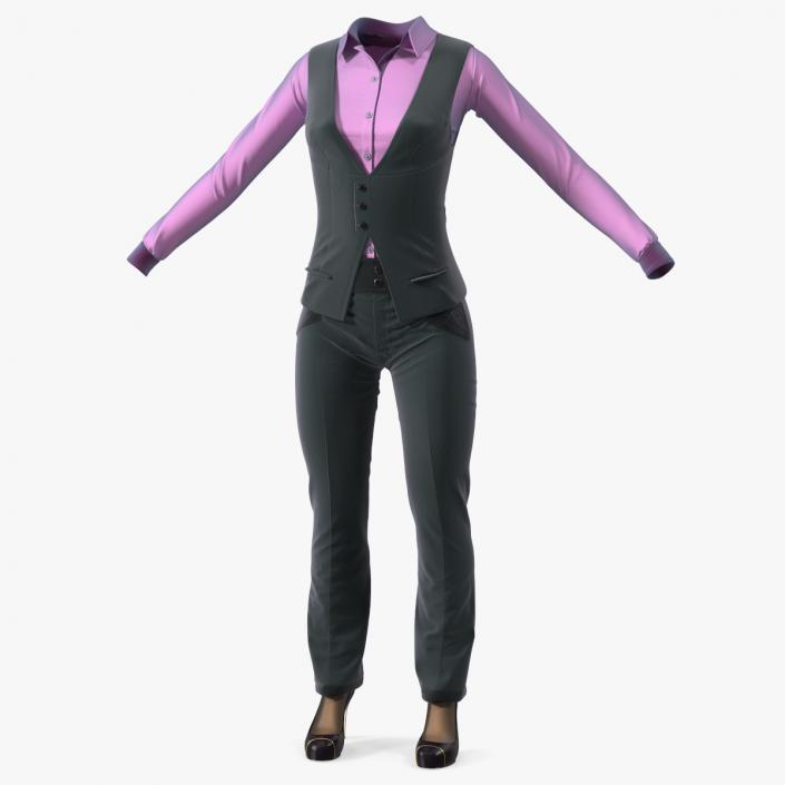 Business Attire Female Outfit 3D model