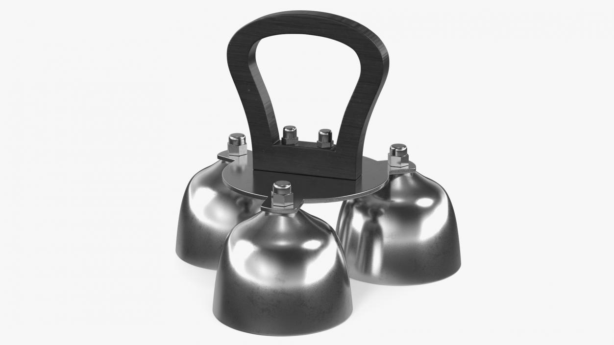 3D Silver Liturgical Altar Bell 3 Tones