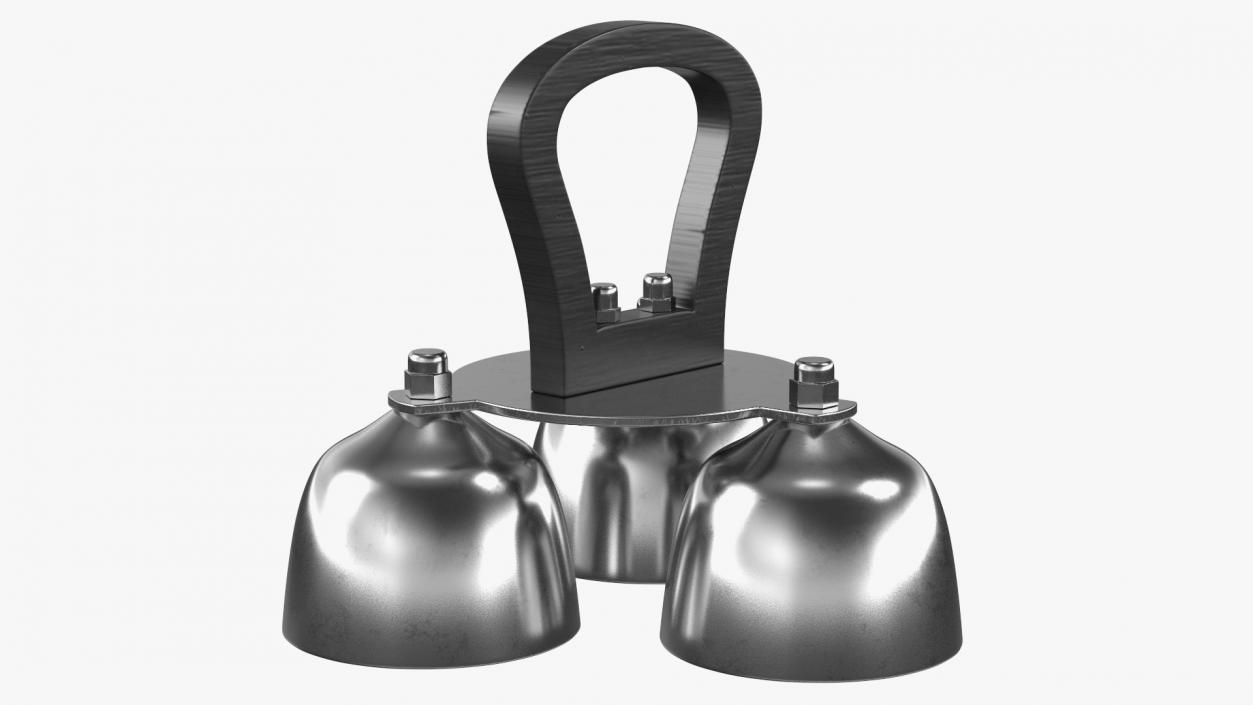 3D Silver Liturgical Altar Bell 3 Tones