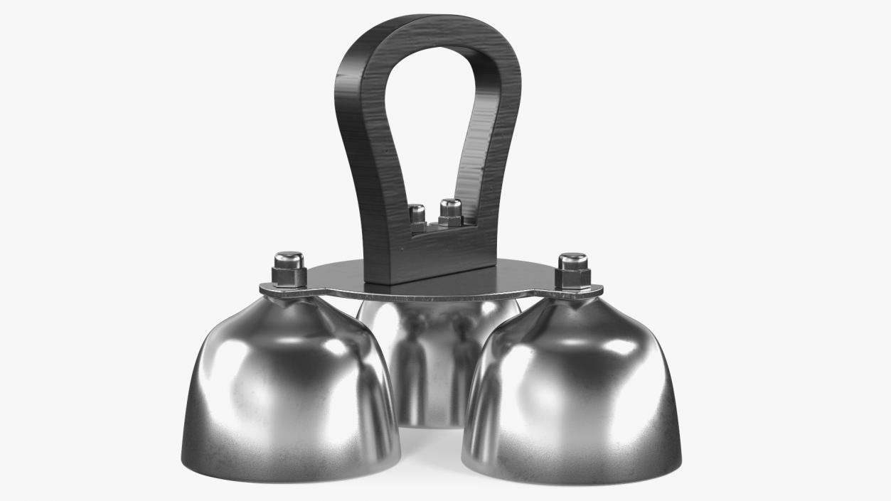 3D Silver Liturgical Altar Bell 3 Tones