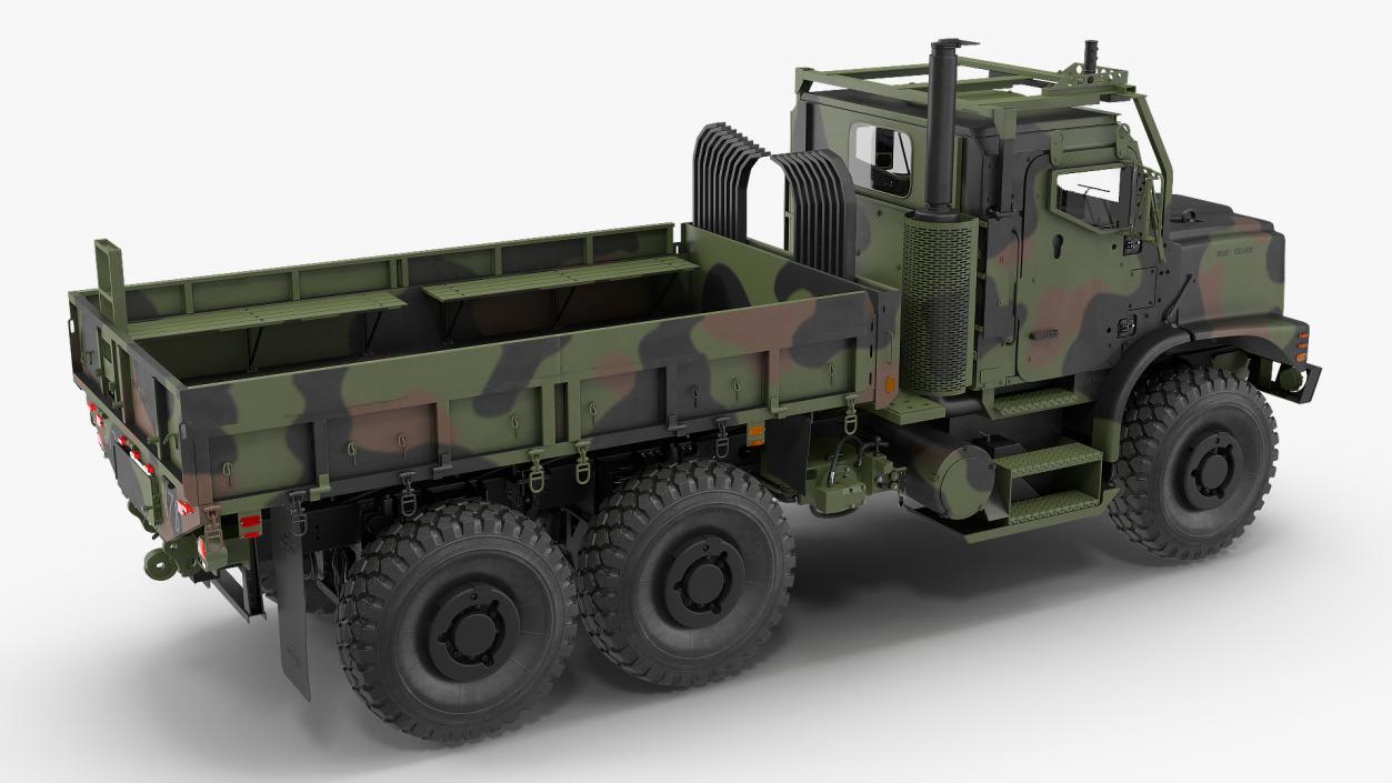 3D OshKosh MTVR MK23 6x6 Cargo Truck model