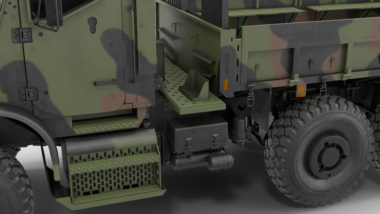 3D OshKosh MTVR MK23 6x6 Cargo Truck model