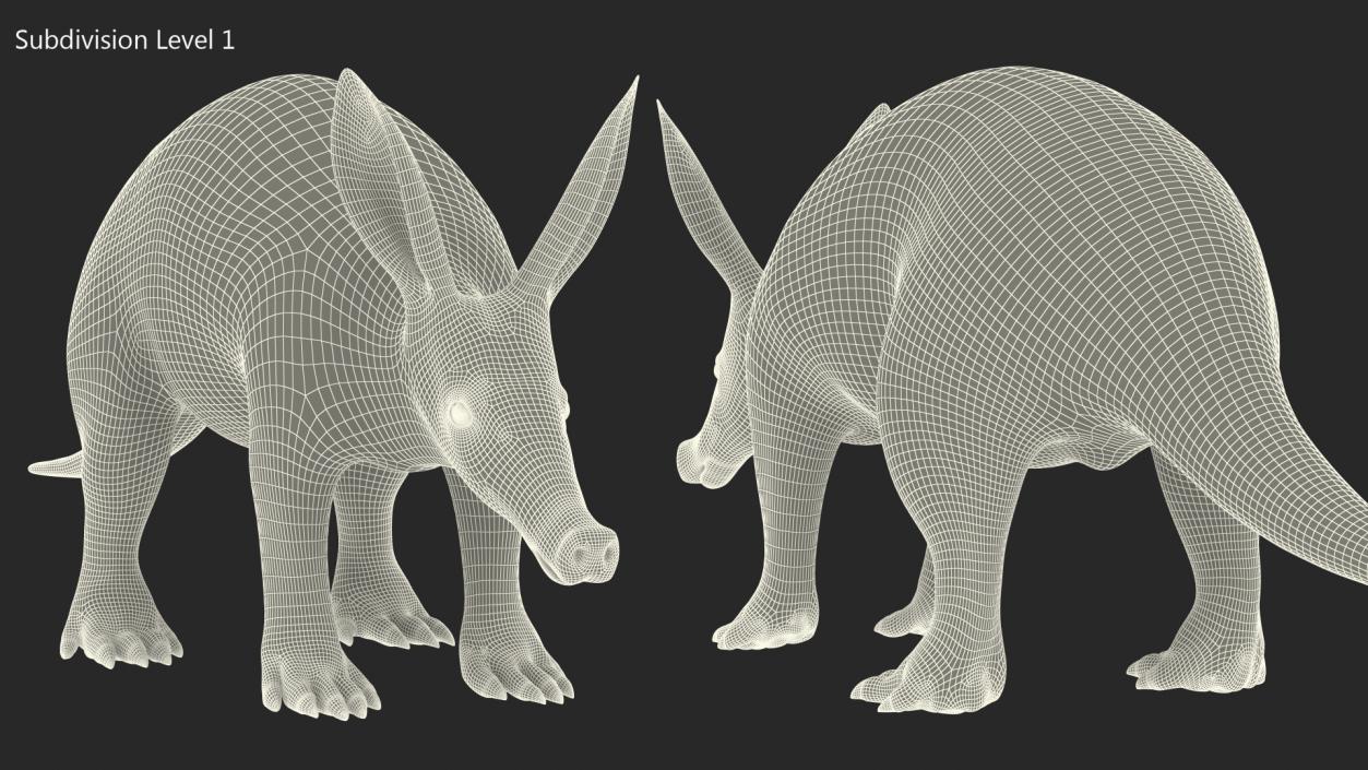 Aardvark Basic Pose 3D model