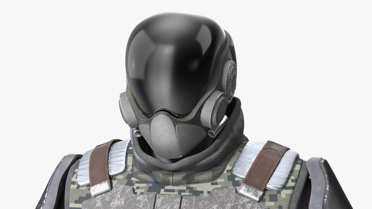 3D Futuristic Soldier Rigged(1) model