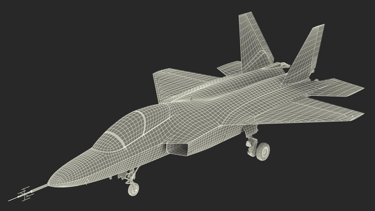 3D Mitsubishi X2 Shinshin Aircraft