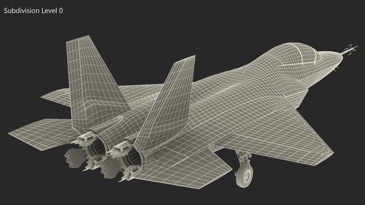 3D Mitsubishi X2 Shinshin Aircraft