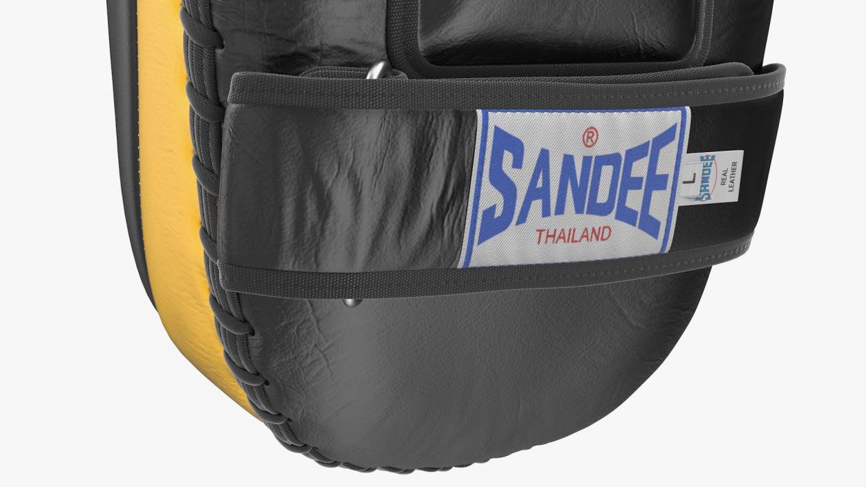 3D Sandee Curved Thai Leather Kick Pads