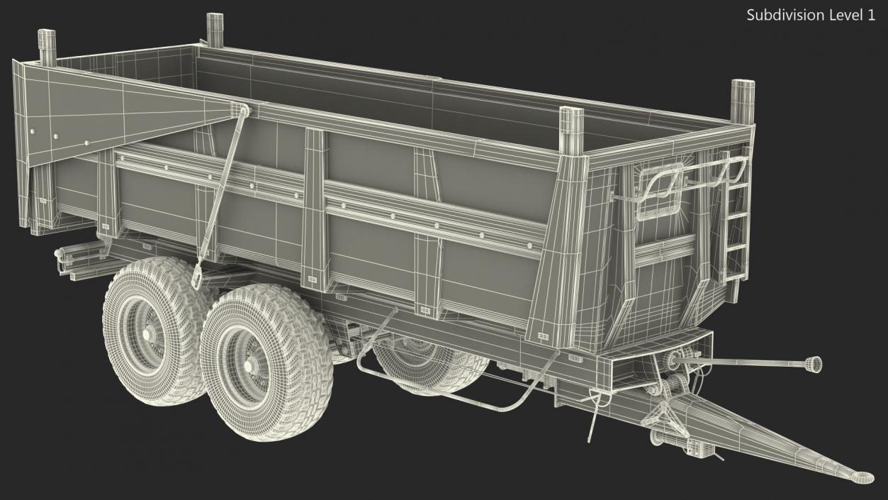 3D model Body Tipper Trailer Clean