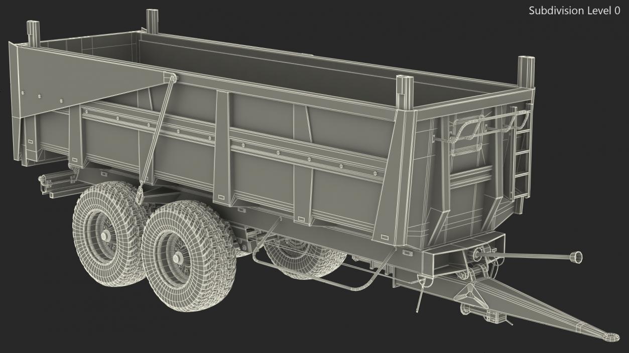 3D model Body Tipper Trailer Clean