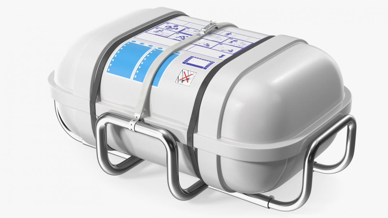 Standard Life Raft  Container 3D model