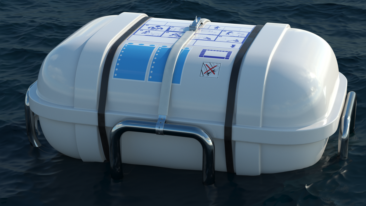 Standard Life Raft  Container 3D model