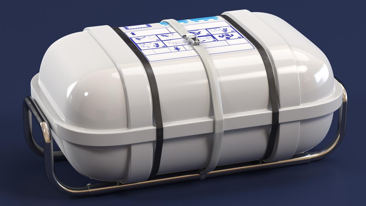 Standard Life Raft  Container 3D model