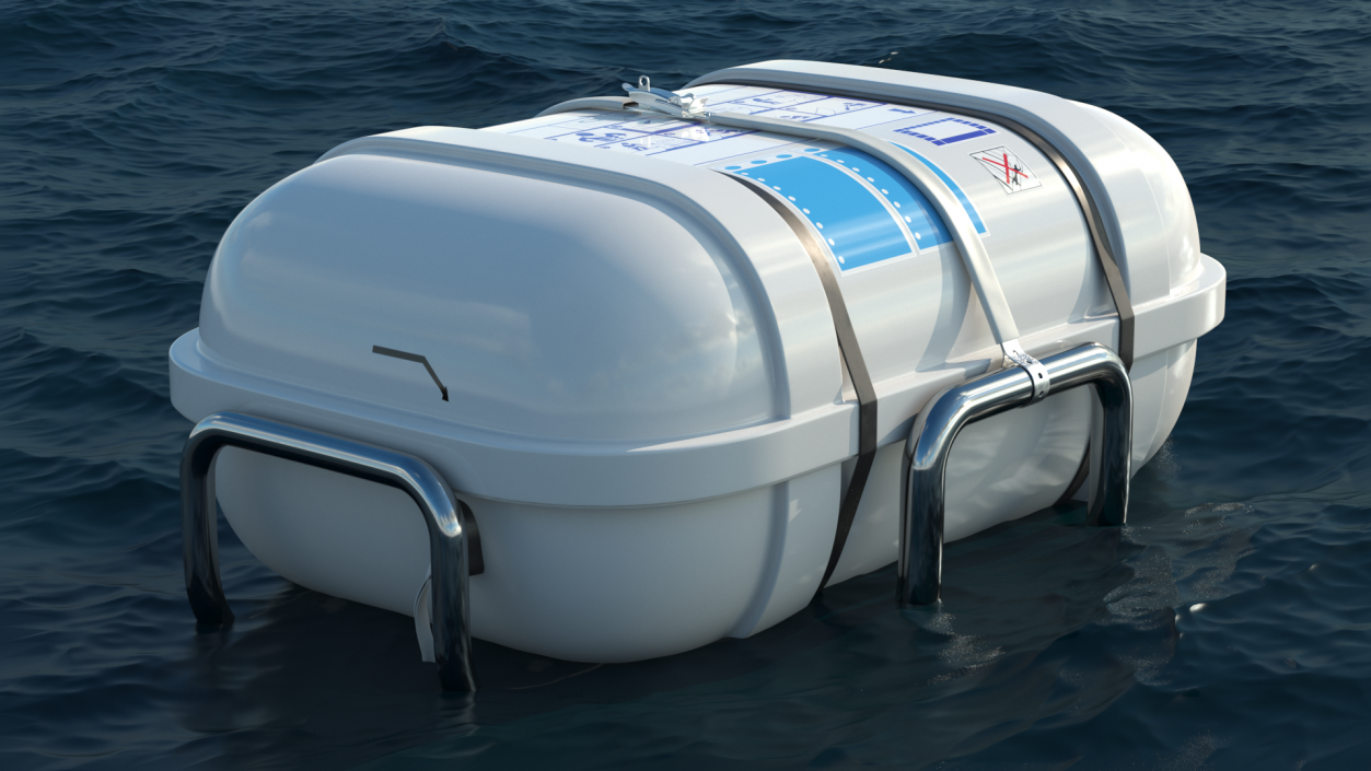 Standard Life Raft  Container 3D model