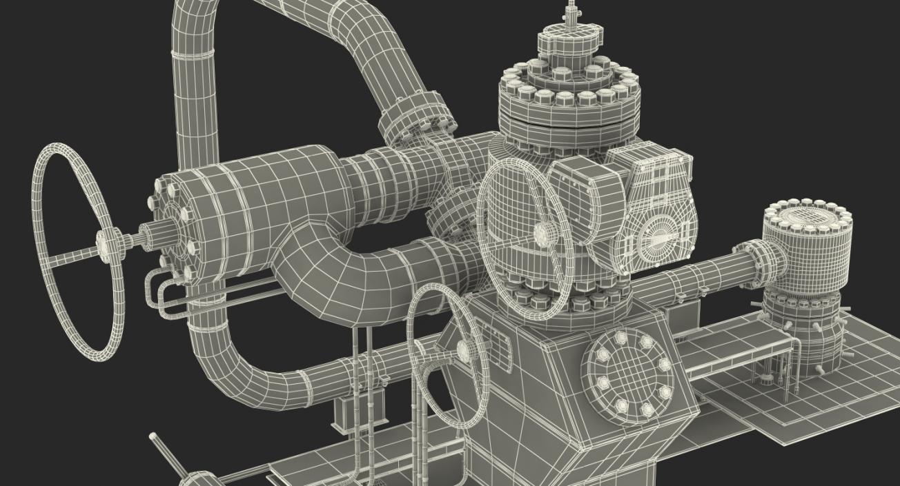 Oil Wellhead 2 3D model