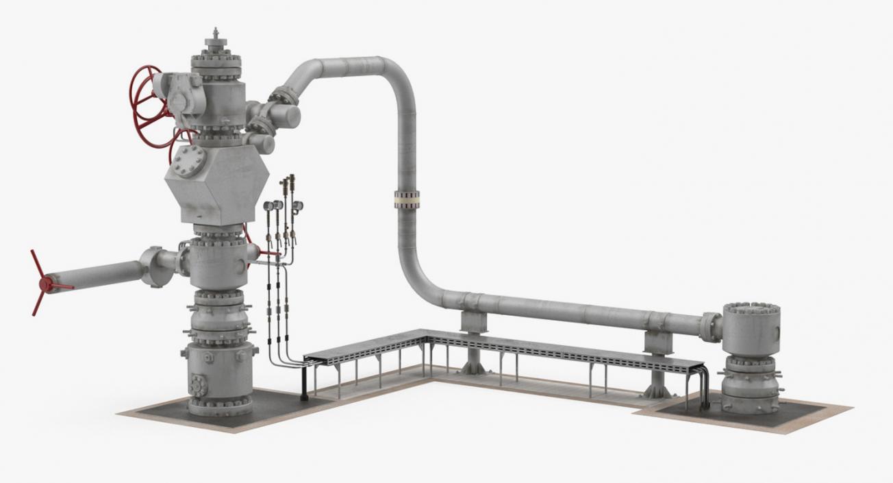 Oil Wellhead 2 3D model