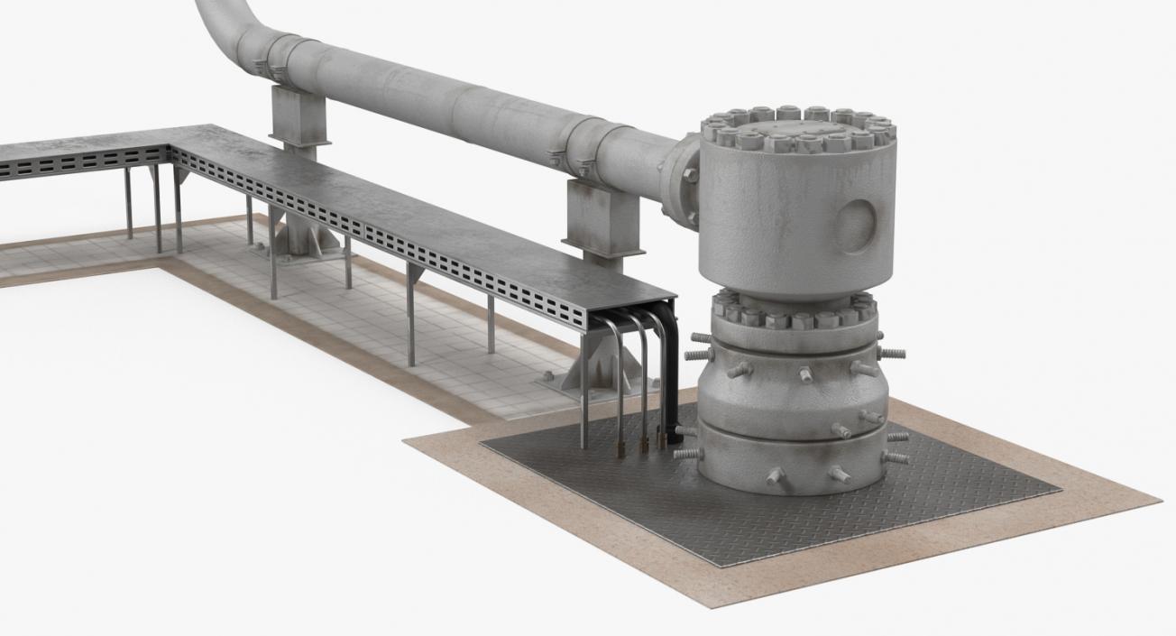 Oil Wellhead 2 3D model